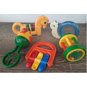 Vintage 1980s Baby Toys Rattles
