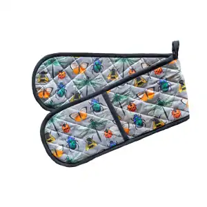 Bugs & Insects Double Oven Glove | 100% Cotton | Australian Design