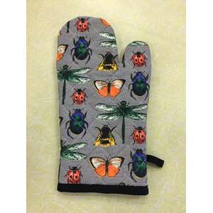 Bugs & Insect Print Single Oven Glove | 100% Cotton | Australian Design