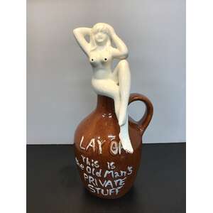 VINTAGE Naked Lady Ceramic Decanter