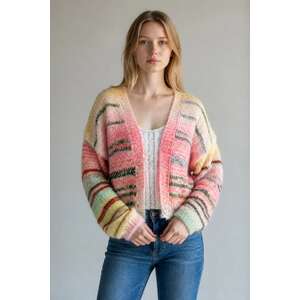 Wool Blend Cardigan | Ombre Stripe | One Size