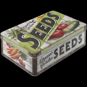 Nostalgic Art Flat 2.5L Storage Tin | Seeds 