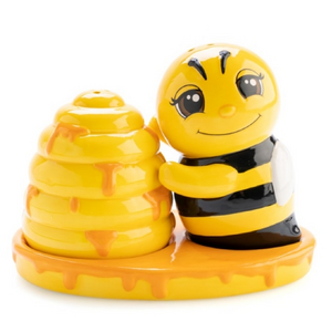 Bee & Hive Salt and Pepper Shakers | Ceramic