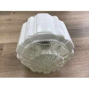 ART DECO Ceiling Glass Light Shade | Skyscraper | Bakelite Gallery