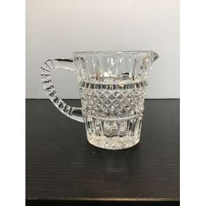 VINTAGE Crystal Creamer Jug | 7 cm Tall 