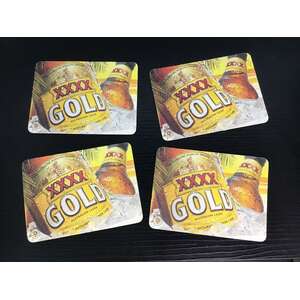 XXXX Gold Coasters x 4 | Cardboard | Good As Gold Island
