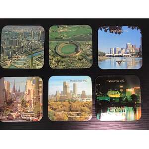 1982 Commonwealth Games Melbourne Souvenir Drink Coasters x 6