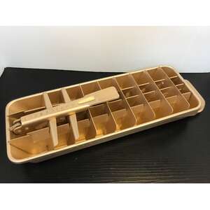 VINTAGE Quickube Frigidaire Ice Tray | Peach Anodised Aluminium