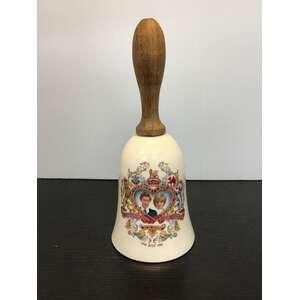 VINTAGE Ceramic Bell | HRH Charles & Lady Diana Marriage 1981 | Melba Ware 