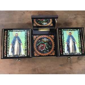 VINTAGE Lacquer Musical Jewellery Box | Mary | Working