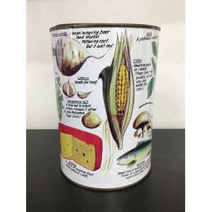 VINTAGE Powdered Milk Tin -  Funny Food Design 