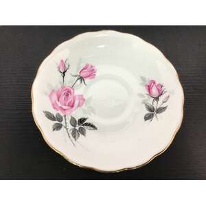 Colclough Pink Roses Saucer | Bone China Made in England 
