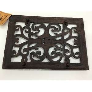 Cast Iron Trivet | Rectangular 24 x 16.5 cm | Vintage Style