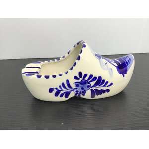 VINTAGE Blue Delft Clog Ashtray