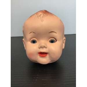 VINTAGE Plastic Dolls Head | Blinking Style | 8 cm