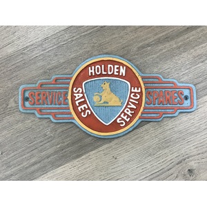 Holden Sales Service Sign - Art Deco Style - Cast Iron