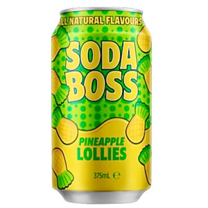 Soda Boss - Pineapple Lollies Cool Drink Can - 375 ml