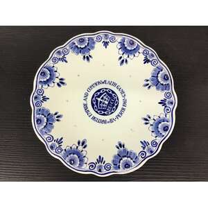 VINTAGE 1962 Commonwealth Games Delft Blue Wall Plate - Holland 