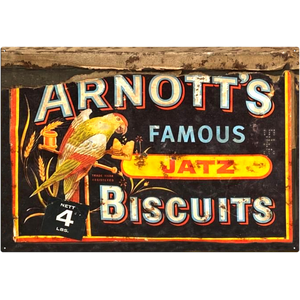Arnott's Jatz Biscuits - Retro Tin Sign - 20 x 30 cm