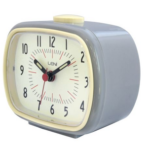 Alarm Clock - Leni - Bedside Desk Clock - Slate Grey