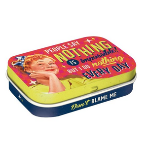 Retro Mint Tin - Nothing is Impossible - Sugar Free Mints