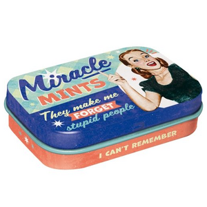 Miracle Mints Retro Mint Tin | Sugar Free Mints | Nostalgic Art