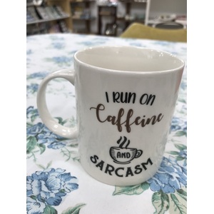 I Run on Caffeine &  Sarcasm  - Mug