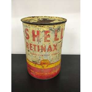 VINTAGE Shell Retinax A Grease 5Lb Tin