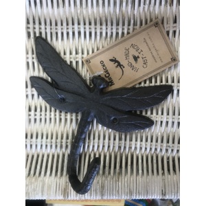 Dragonfly Cast Iron Wall Hook
