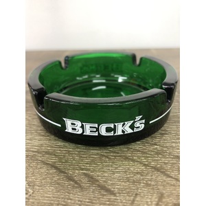 Beck's Beer Green Glass Ashtray