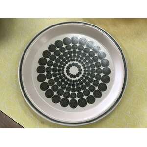 VINTAGE Stanley Roberts Japan Sandcrest Stoneware Dinner Plate - Dots - 27 cm