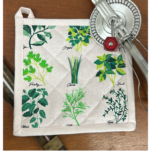 Culinary Herbs Pot Holder - Garden