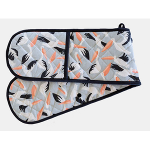 Pelican Double Oven Glove | 100% Cotton | Australian Design