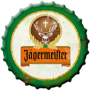 Jagermeister - Tin Sign - Bottle Cap 3D 30 cm