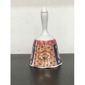 Japanese Style Imari Bell - Ceramic - 13 cm Tall 