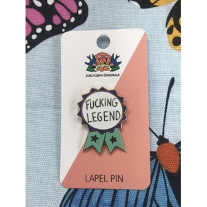 F*cking Legend Lapel Pin | Award Ribbon | Jubly-Umph Originals