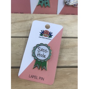Sass-Hole Lapel Pin - Award Ribbon Jubly-Umph Originals
