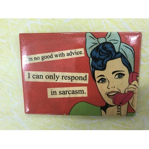 I Can Only Respond In Sarcasm - Funny Fridge Magnet