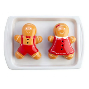 Gingerbread Man and Lady Salt and Pepper Shakers