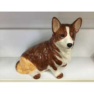 Corgi Dog Money Box | Ceramic | Hand Painted | 19.5 cm Tall