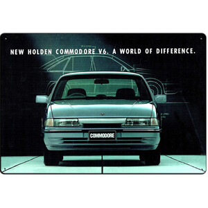 New Holden Commodore VP V6 - Retro Tin Sign - 20 x 30 cm