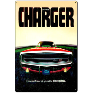 1970 Dodge Charger - Retro Tin Sign - 20 x 30 cm