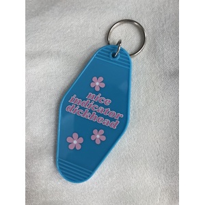 RETRO Motel Key Chain - Nice Indicator Dickhead