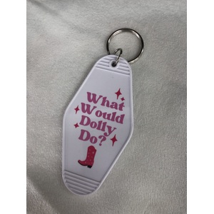 RETRO Motel Key Chain - What Would Dolly Do?