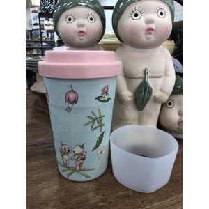 May Gibbs Bamboo Travel Mug - Boronia Gumnut Babies