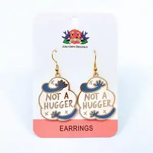 Not A Hugger Enamel Earrings | Jubly-Umph Originals | Australian Designed