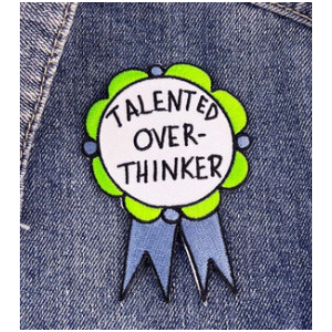 Talented Overthinker - Iron On Patch - Jubly-Umph