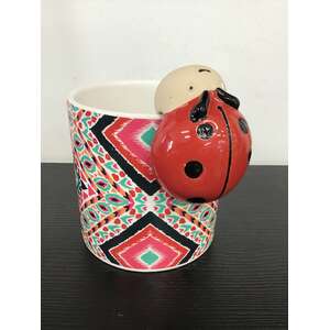 Lady Bird Lady Bug Pot Hanger - Ceramic 