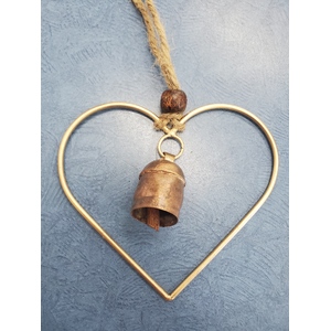 Heart Bell Chime - Hand Made - Fair Trade India