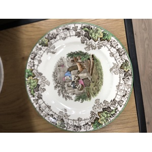 Copeland Spode Green Trim Spode's Byron Dinner Plate